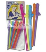 Penis Straws coloured