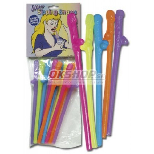 Penis Straws coloured