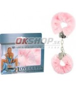 Plyšové putá ružové