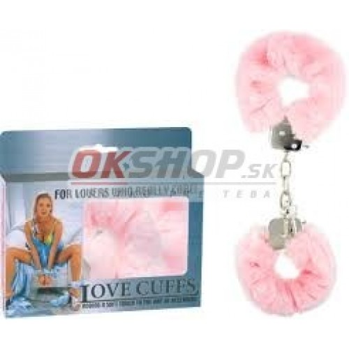 Plyšové putá ružové