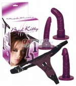 Bad Kitty Strap-On purple Set