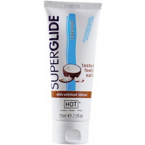 HOT Superglide na vodnej báze Kokos 75ml