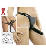 Latex Panties with 3 Dongs