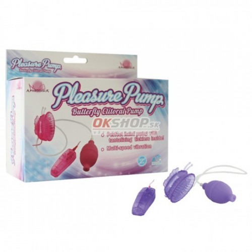 Pleasure Pump- Butterfly Clitoral Pump Lila