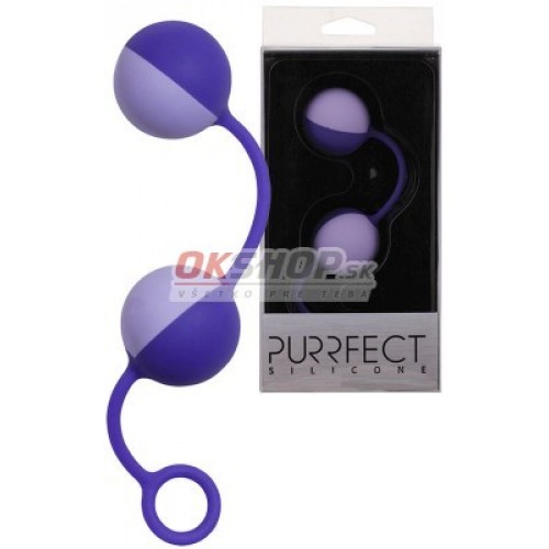 Purrfect Silicone Duo Tone Balls Purple