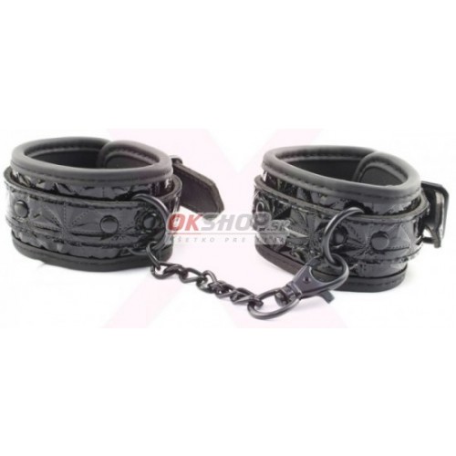 Luxury Fetish wrists cuffs black