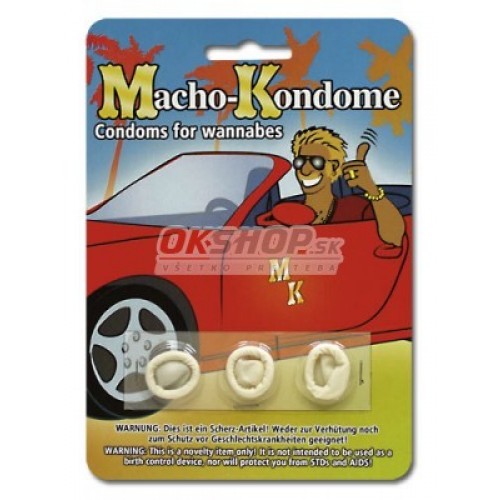 Žartovné mini kondómy Macho