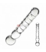 GLAS - JOYSTICK CLEAR GLASS DILDO