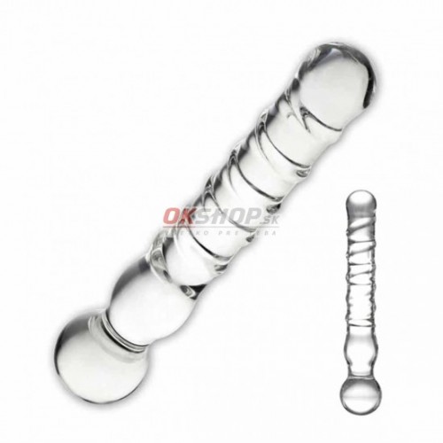 GLAS - JOYSTICK CLEAR GLASS DILDO