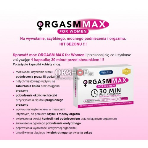 ORGASM MAX FOR WOMEN 2 ks