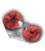 Plyšové putá hnedé