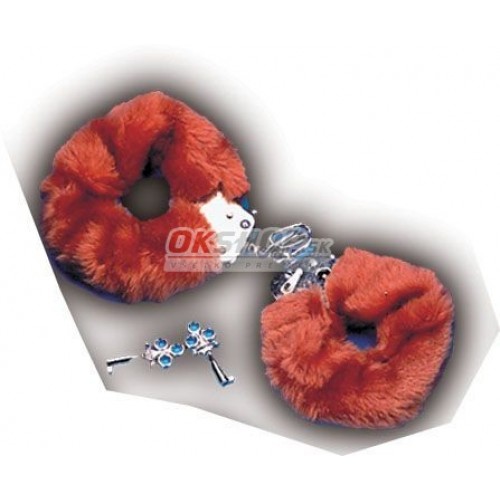 Plyšové putá hnedé