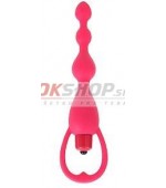 Silicone Vibrating Pleasure Beads - Black