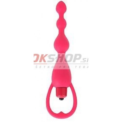 Silicone Vibrating Pleasure Beads - Black