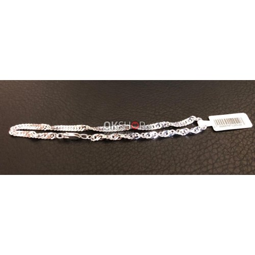 Strieborný náramok Singapore 22 cm 3,67 g