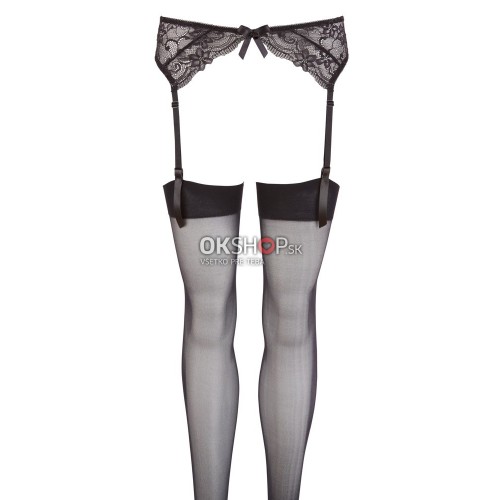 Cottelli Collection Plus Suspender Belt Black