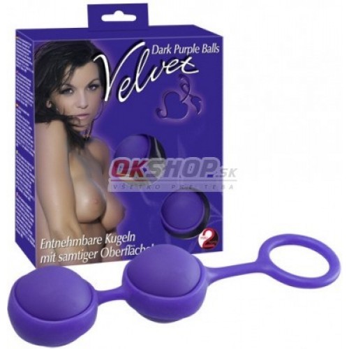 Velvet Dark Purple Balls