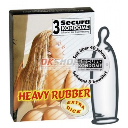 Secura Heavy Rubber 3 ks