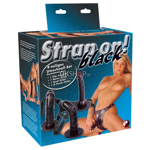 Pripínací penis - Strap-on! Black