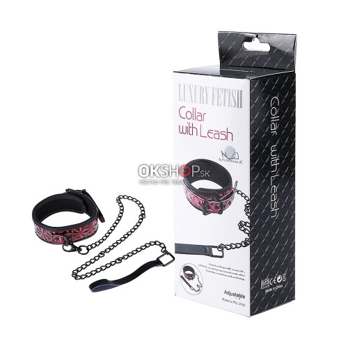 Luxury fetish collar with leash - obojok 