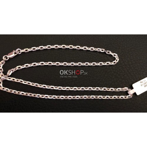 Strieborná retiazka Cable 45 cm 11,19 g 