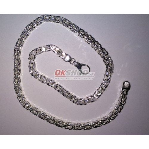 Strieborná retiazka kráľovský vzor 73,49g