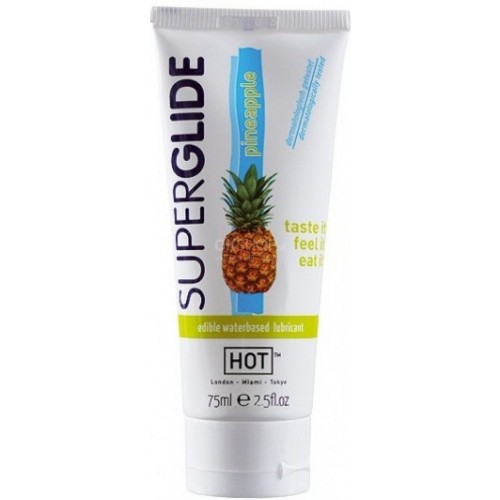 HOT Superglide na vodnej báze Ananas 75ml