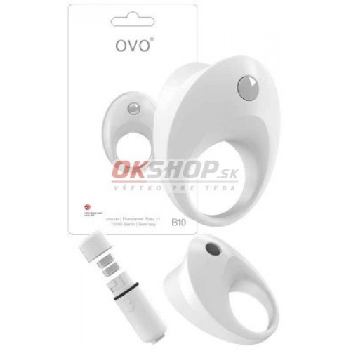 OVO B10 VIBRAČNÝ KRÚŽOK NA PENIS biely