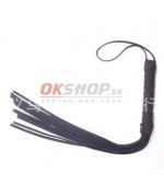 Bič kožený čierny