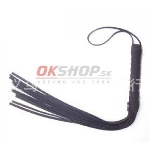 Bič kožený čierny