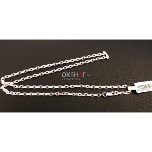 Strieborná retiazka Cable 12,56 g 50 cm