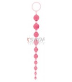 Oriental Jelly Butt Beads pink
