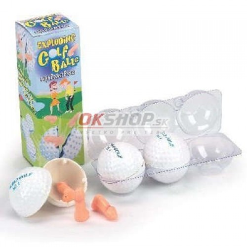 Exploding golf balls with pecker pieces