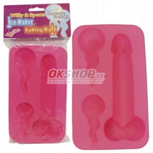 Penis a spermie - forma na pečenie