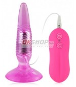 Anal Pleasure Butt Plug - 10 mode Twister Pink