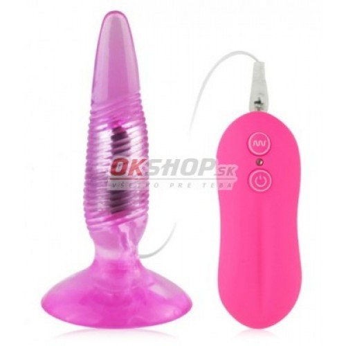 Anal Pleasure Butt Plug - 10 mode Twister Pink