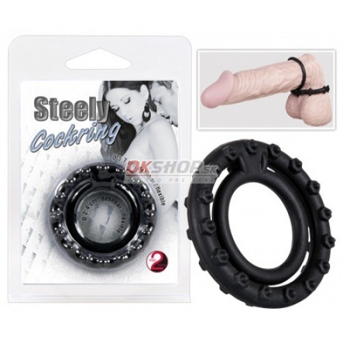 Steely Cockring black