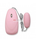 Vibračné vajíčko transparentne ružové