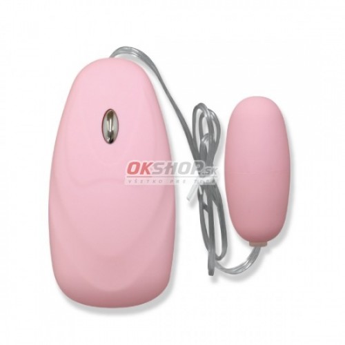 Vibračné vajíčko transparentne ružové