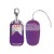 10 Speed Remote Vibrating Egg Medium - Purple