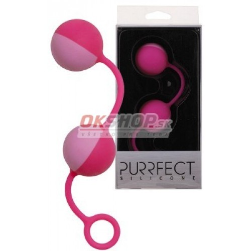 Nanma Purrfect Silicone Duo Tone Balls Pink