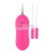 Vibrating egg Dual mini bullets Pink