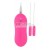 Vibrating egg Dual mini bullets Pink