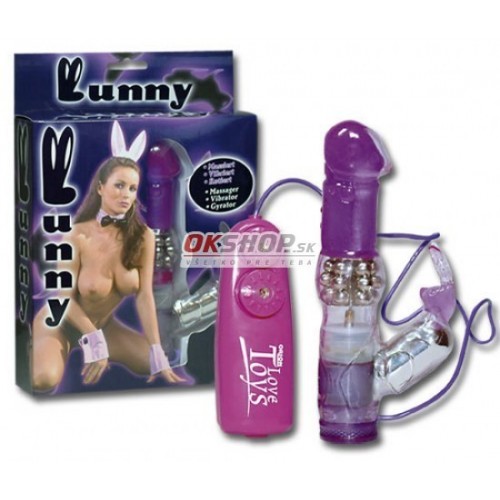 Perlen-Vibrator Bunny lila