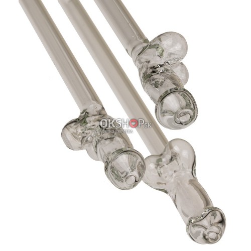 Set sklenených slamiek Glass Drinking Straw Willy