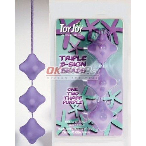 TRIPLE D-SIGN BEADS Purple
