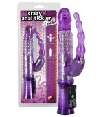 Vibrátor Crazy anal tickler fialový