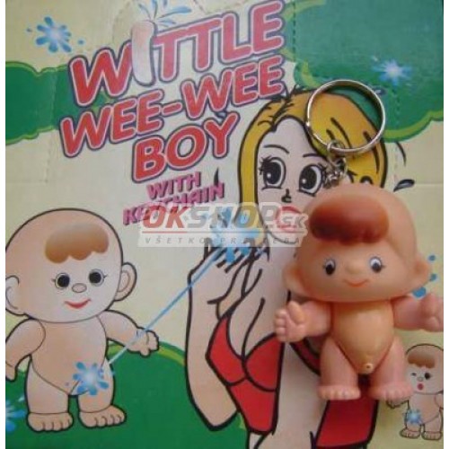 Wittle Wee-Wee boy with keychain