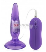 Anal Pleasure Butt Plug - 10 mode Twister Lila