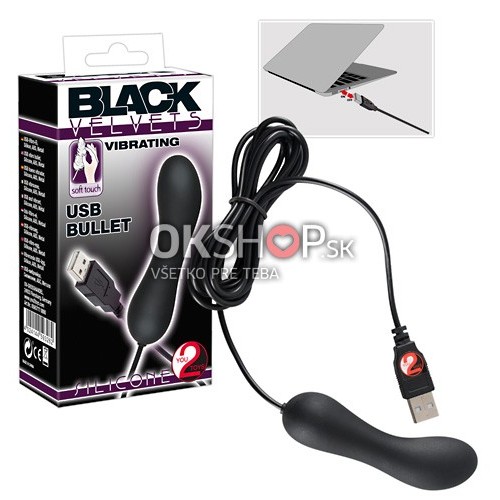 Black Velvets Vibrating USB-Bullet